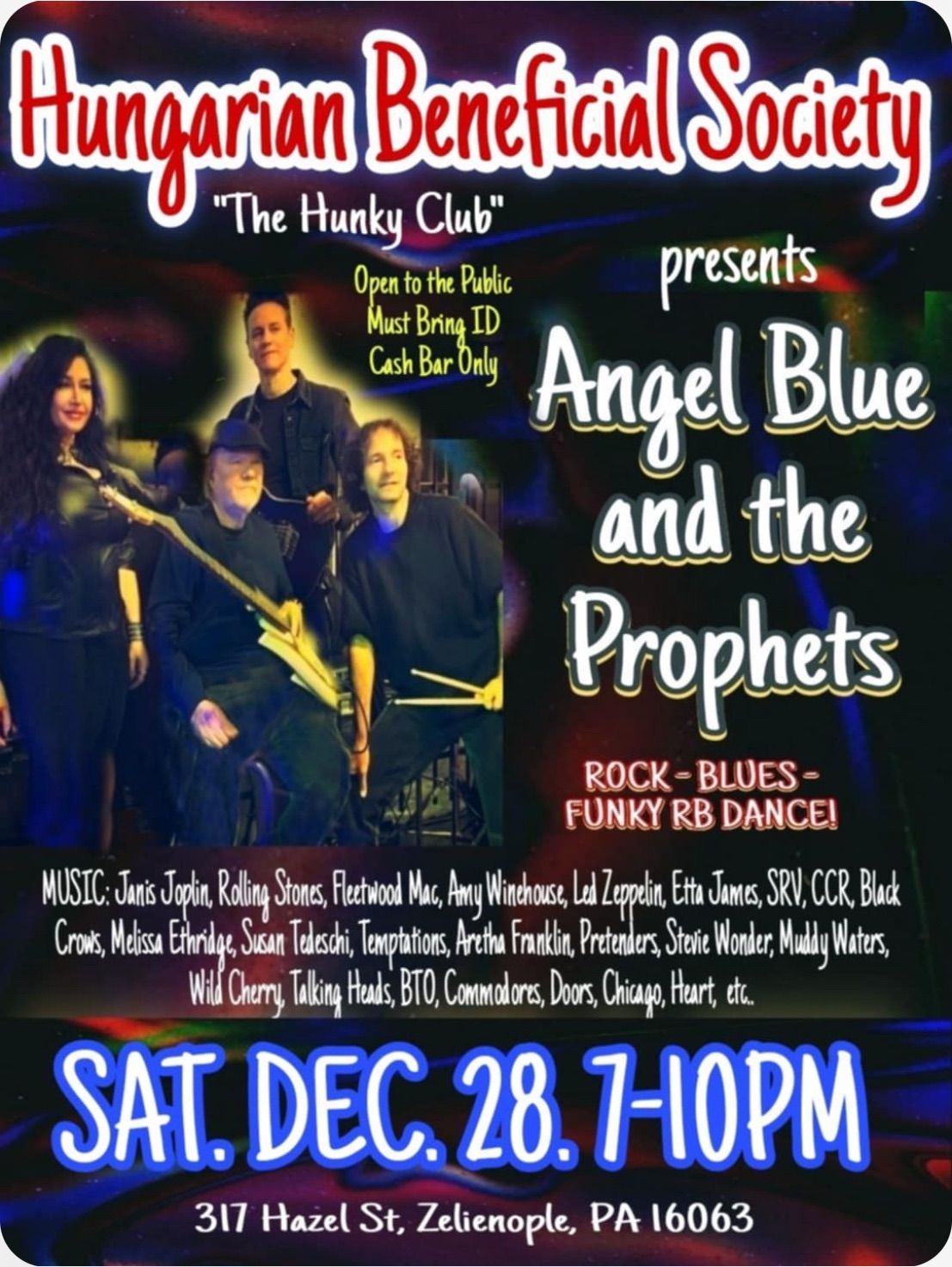 LIVE MUSIC w\/ Angel Blue & the Prophets