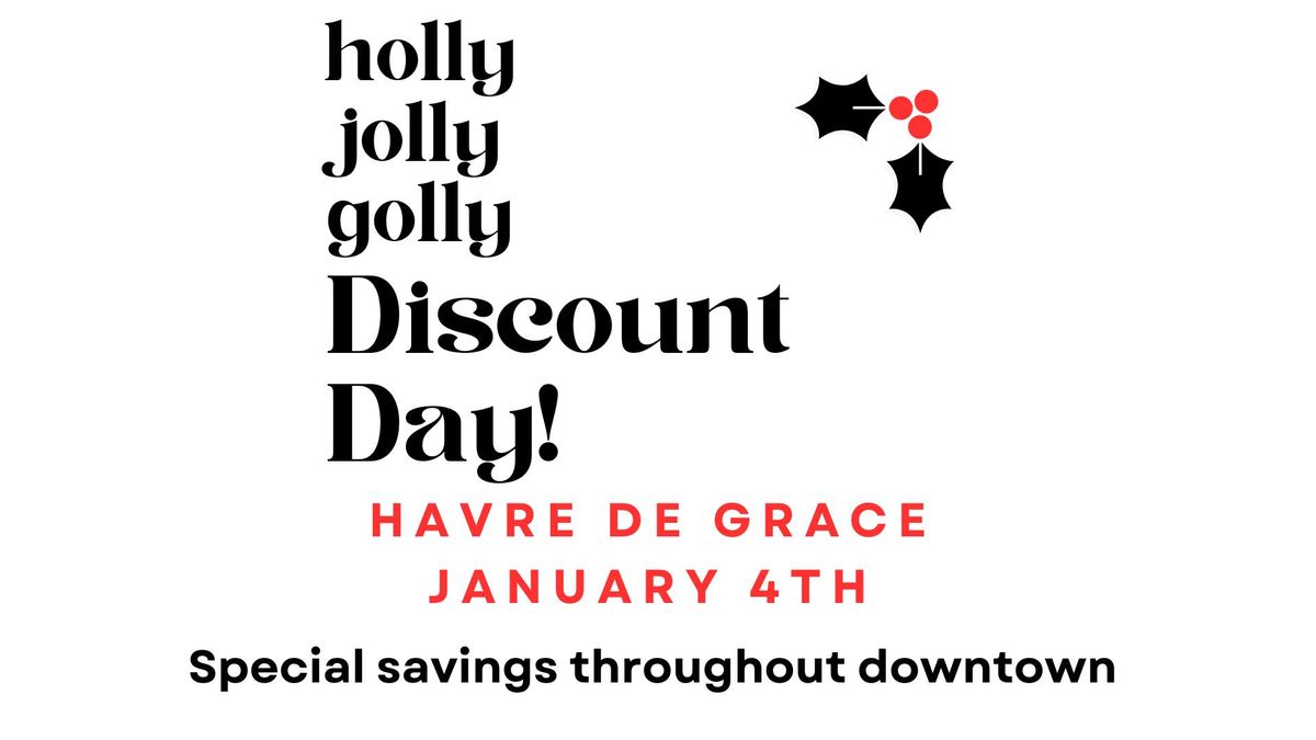 Holly Jolly Discount Day!