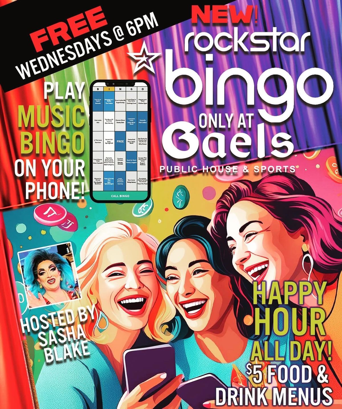 Rockstar Bingo @ Gaels Public House & Sports