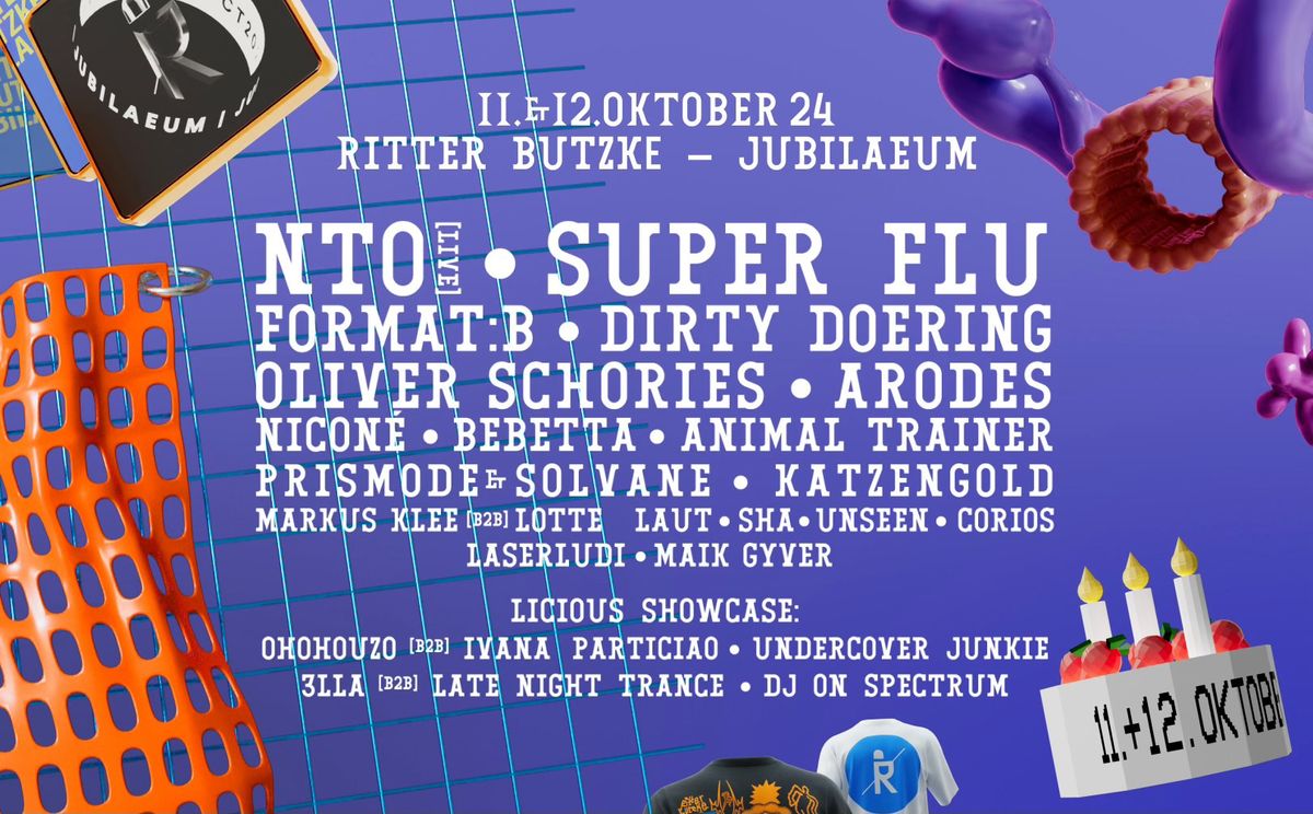 Jubil\u00e4um \/\/ NTO, Super Flu, Dirty Doering, ARODES and many more (Weekend Ticket)