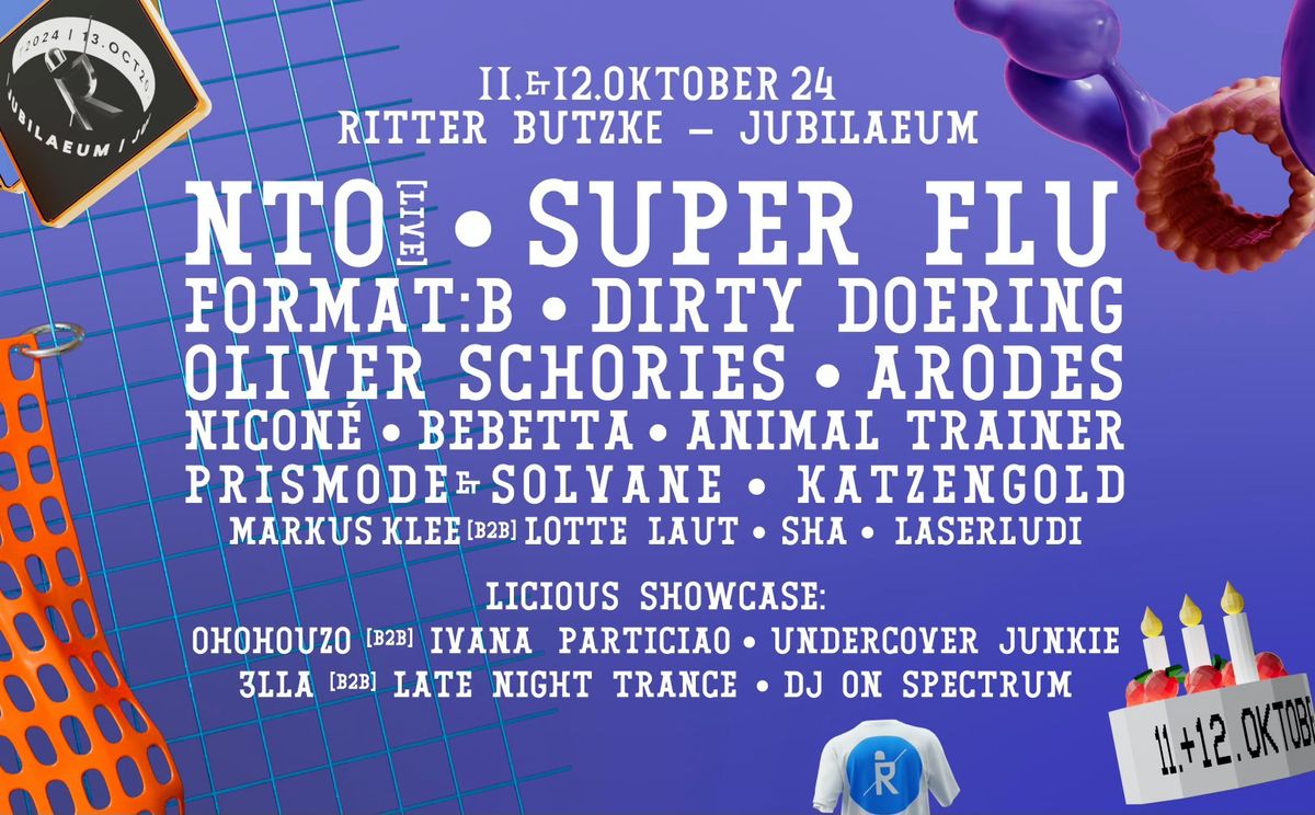 Jubil\u00e4um \/\/ NTO, Super Flu, Dirty Doering, ARODES and many more