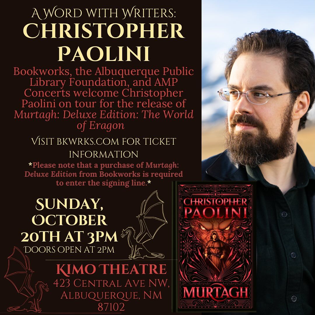 Christopher Paolini at the Kimo Theatre 