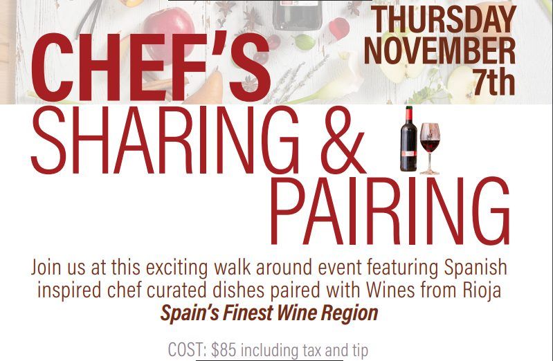 Rioja Chef's Sharing & Pairing