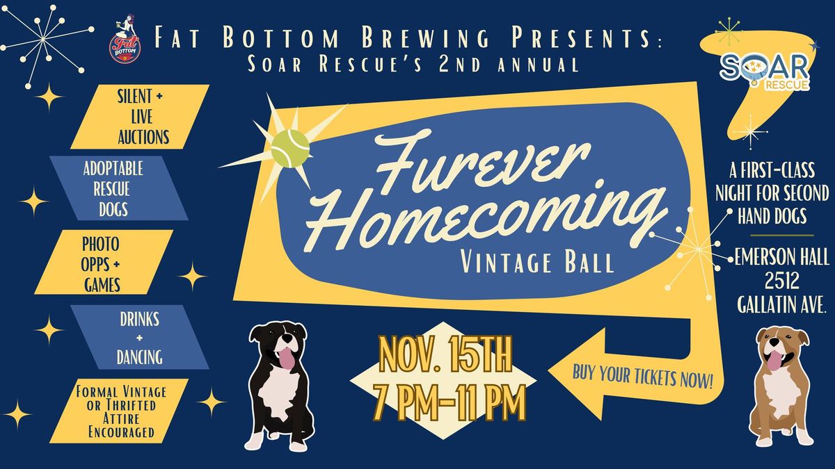 Fat Bottom Brewing Presents: SOAR's Furever Homecoming Gala