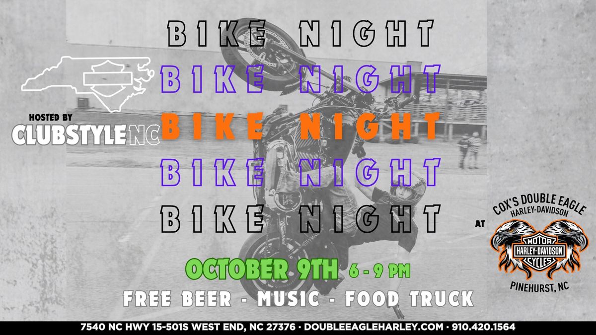 Bike Night Pre-Party with ClubstyleNC