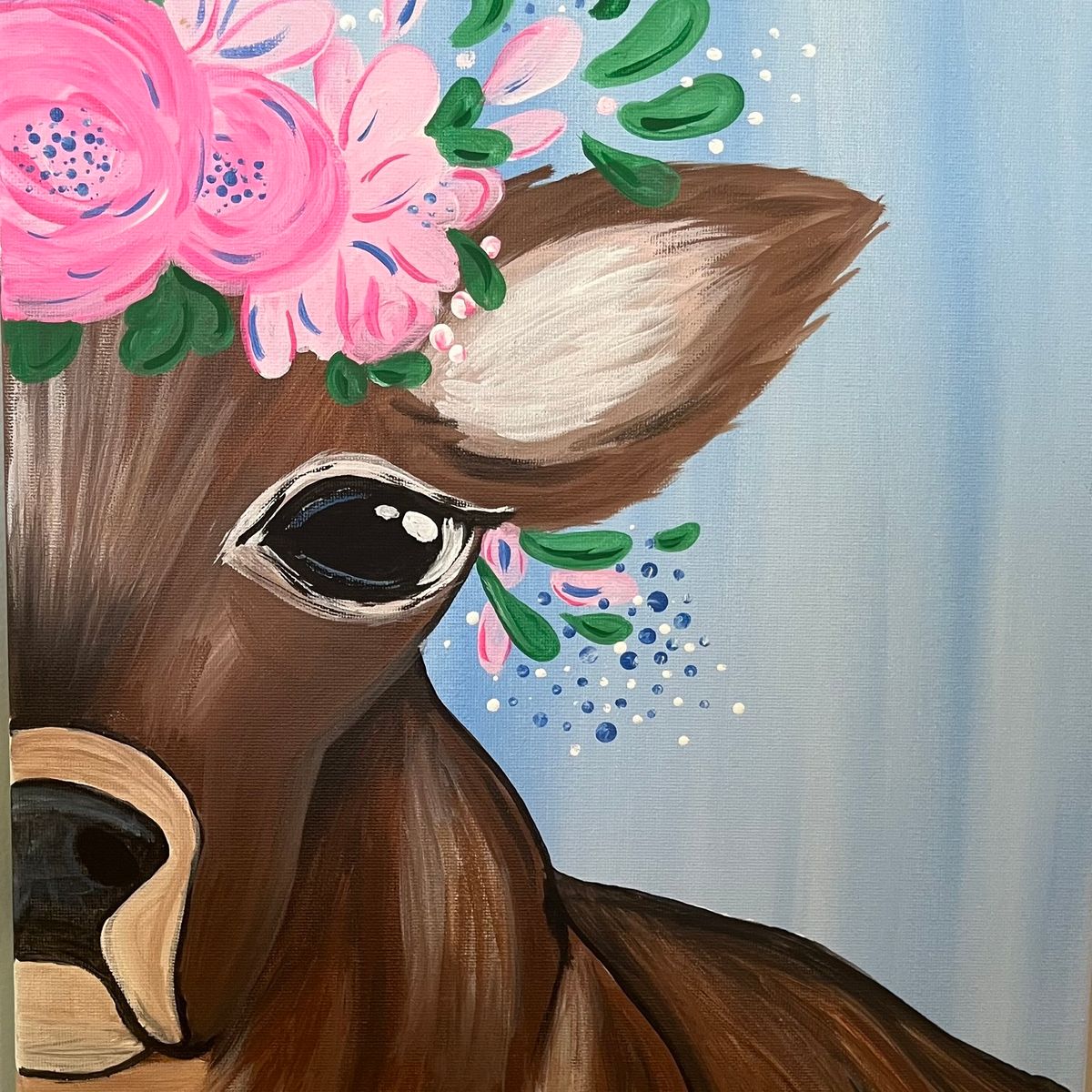 Let's Paint a Summer Cow at Sweet Beans!