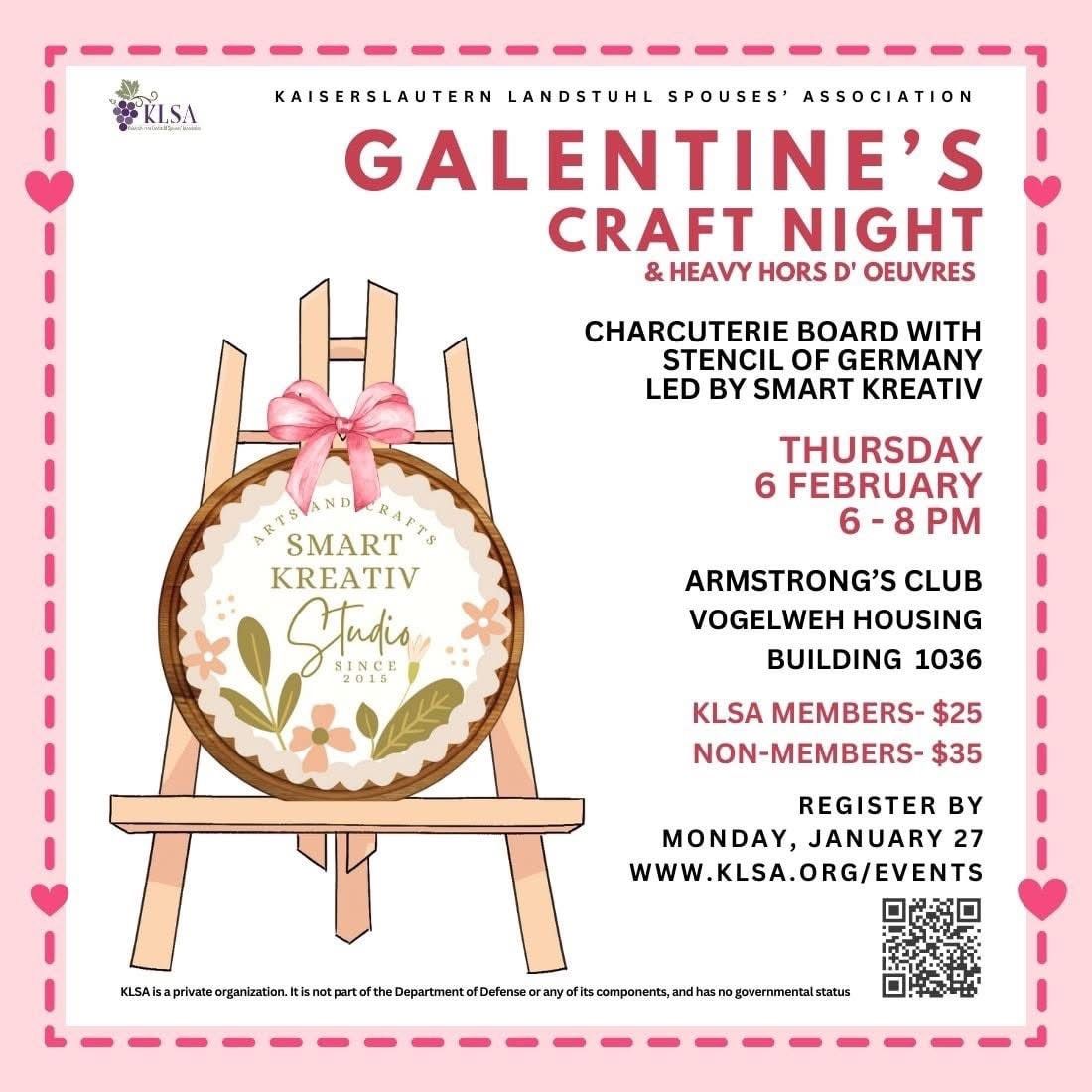 Galentines Craft Night and Social