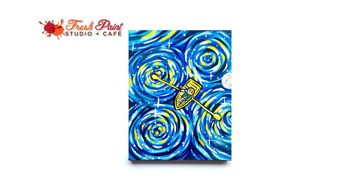 Paint Night \u2013 Van Gogh Inspired Starry Night on the Lake Painting Workshop