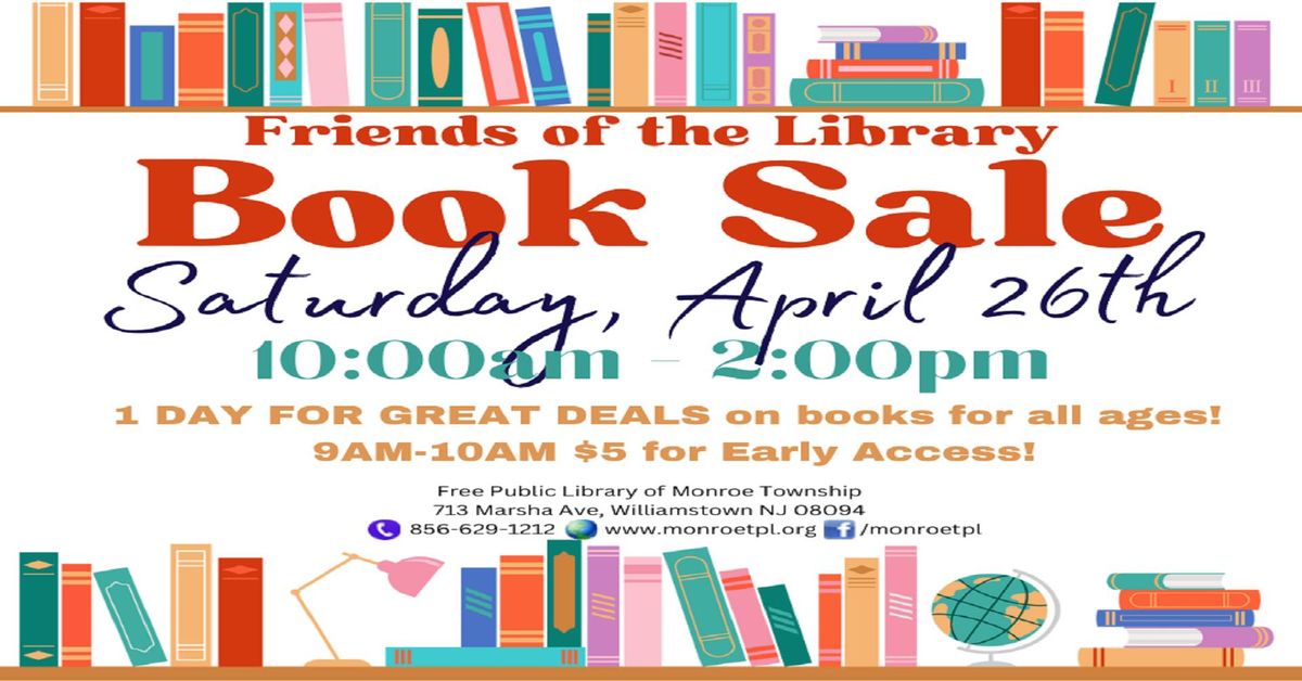 The Friends of the Monroe Township Library Spring Book Sale