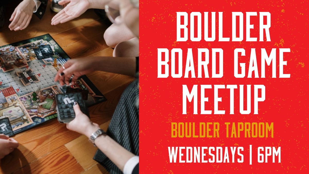 Boulder Board Game Meetup