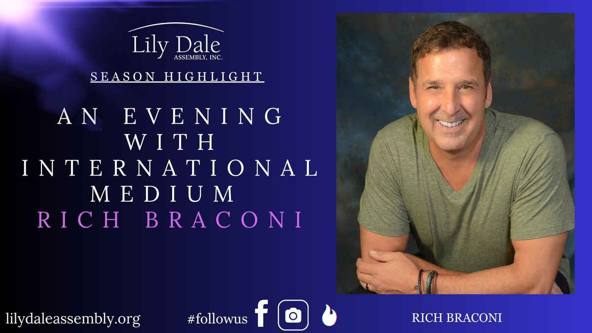 AN EVENING WITH INTERNATIONAL MEDIUM RICH BRACONI