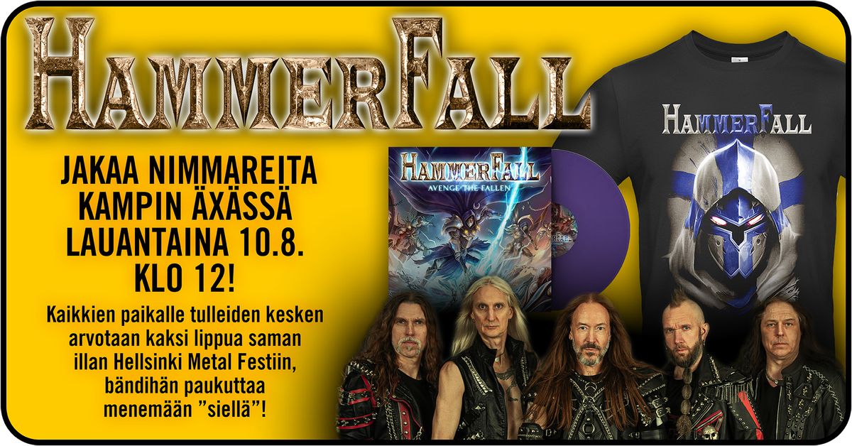 Hammerfall nimmaroi Kampin \u00c4x\u00e4ss\u00e4!