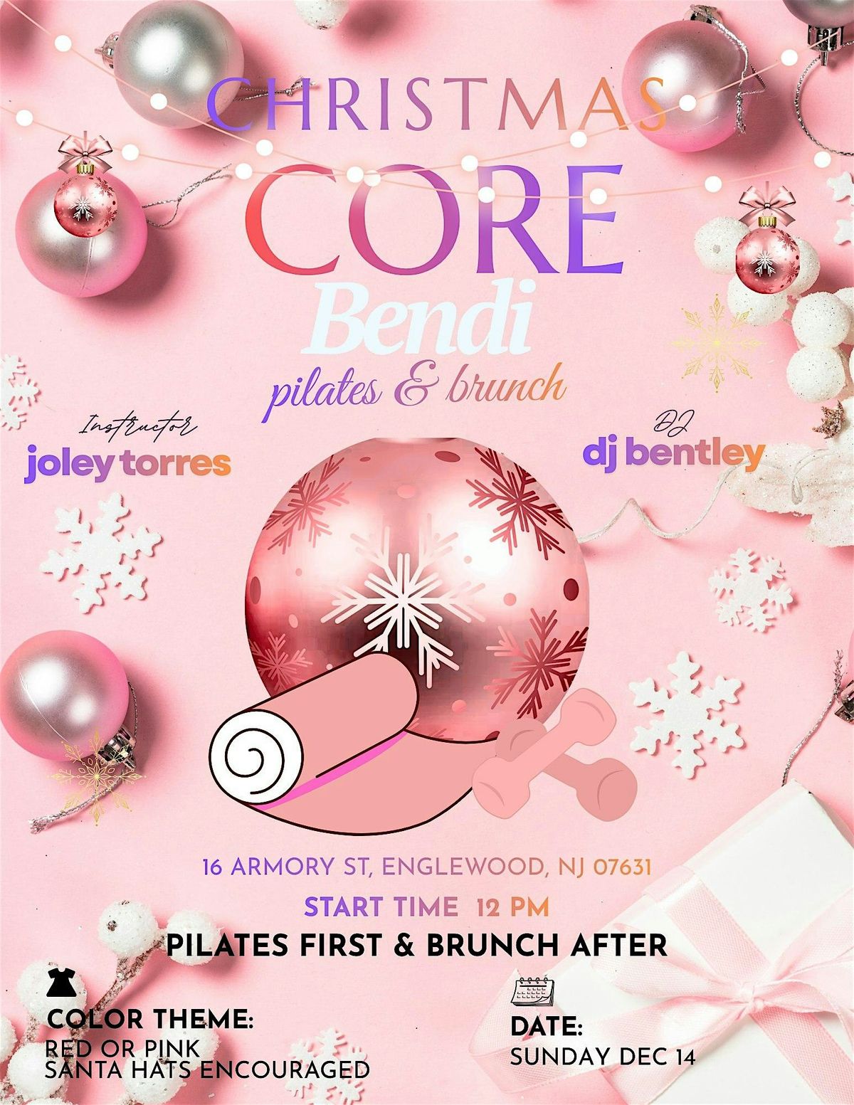 Bendi Xmas Pilates & Brunch