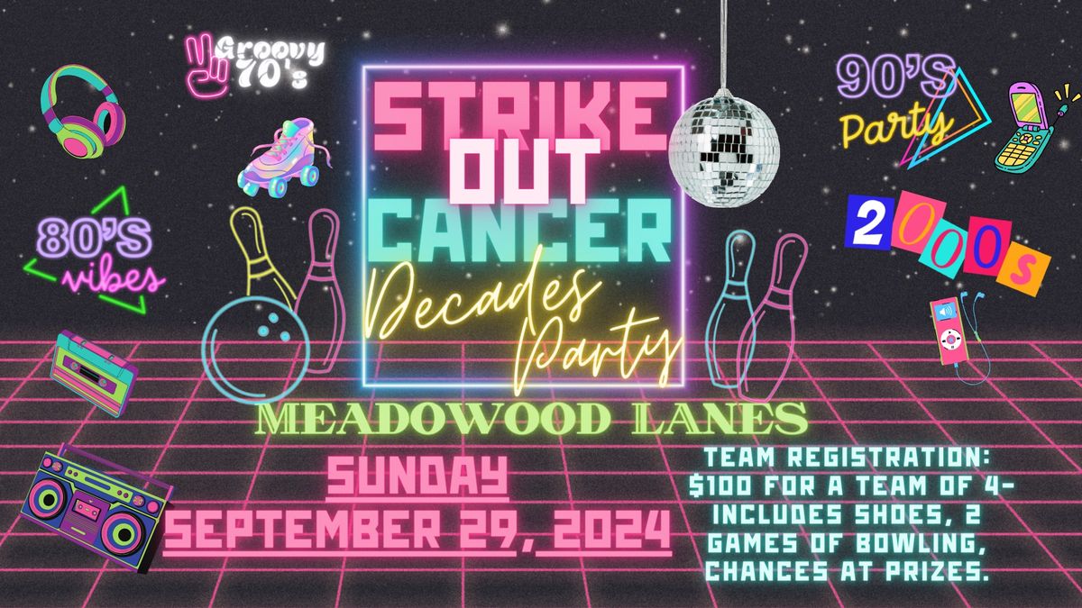 Strike Out Cancer 2024 - DECADES PARTY