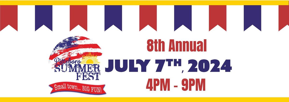 Downtown Pittsboro Summer Fest 2024