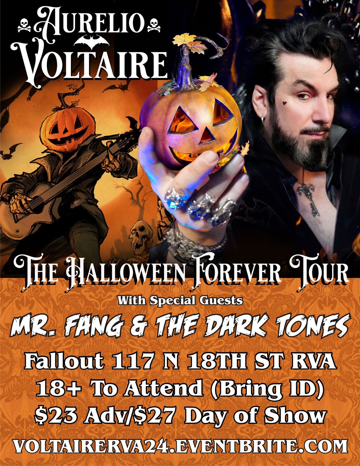 Aurelio Voltaire w\/ Mr. Fang & The Dark Tones