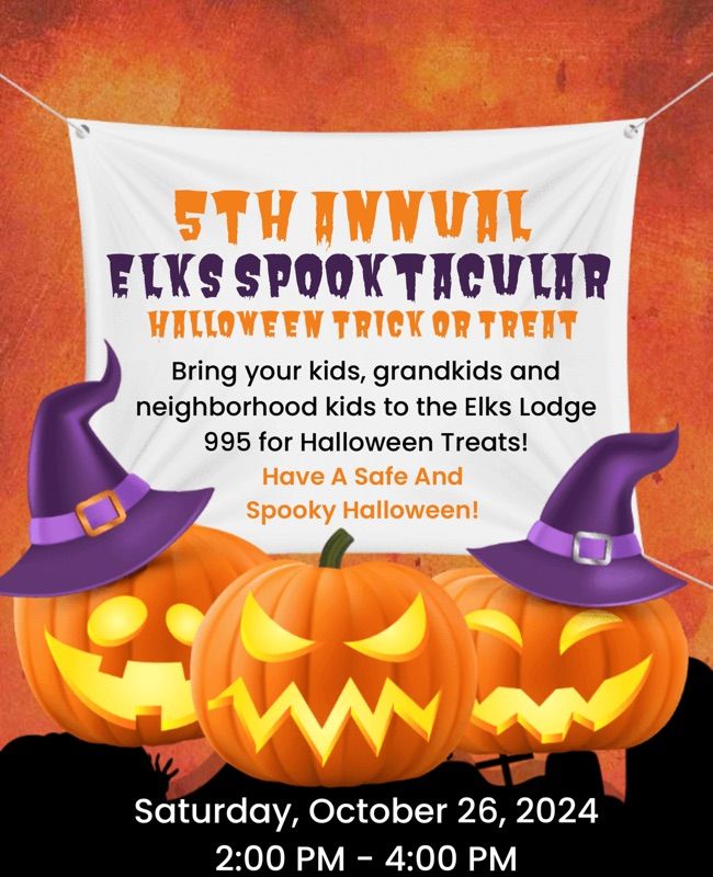 5th Annual Elks Spooktacular Trick or Treat Event