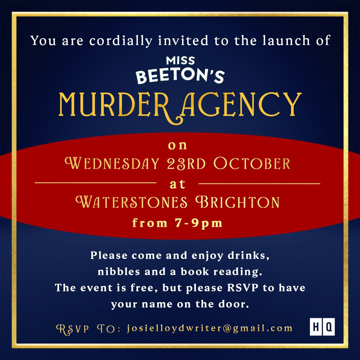 'Miss Beeton's Murder Agency' book launch