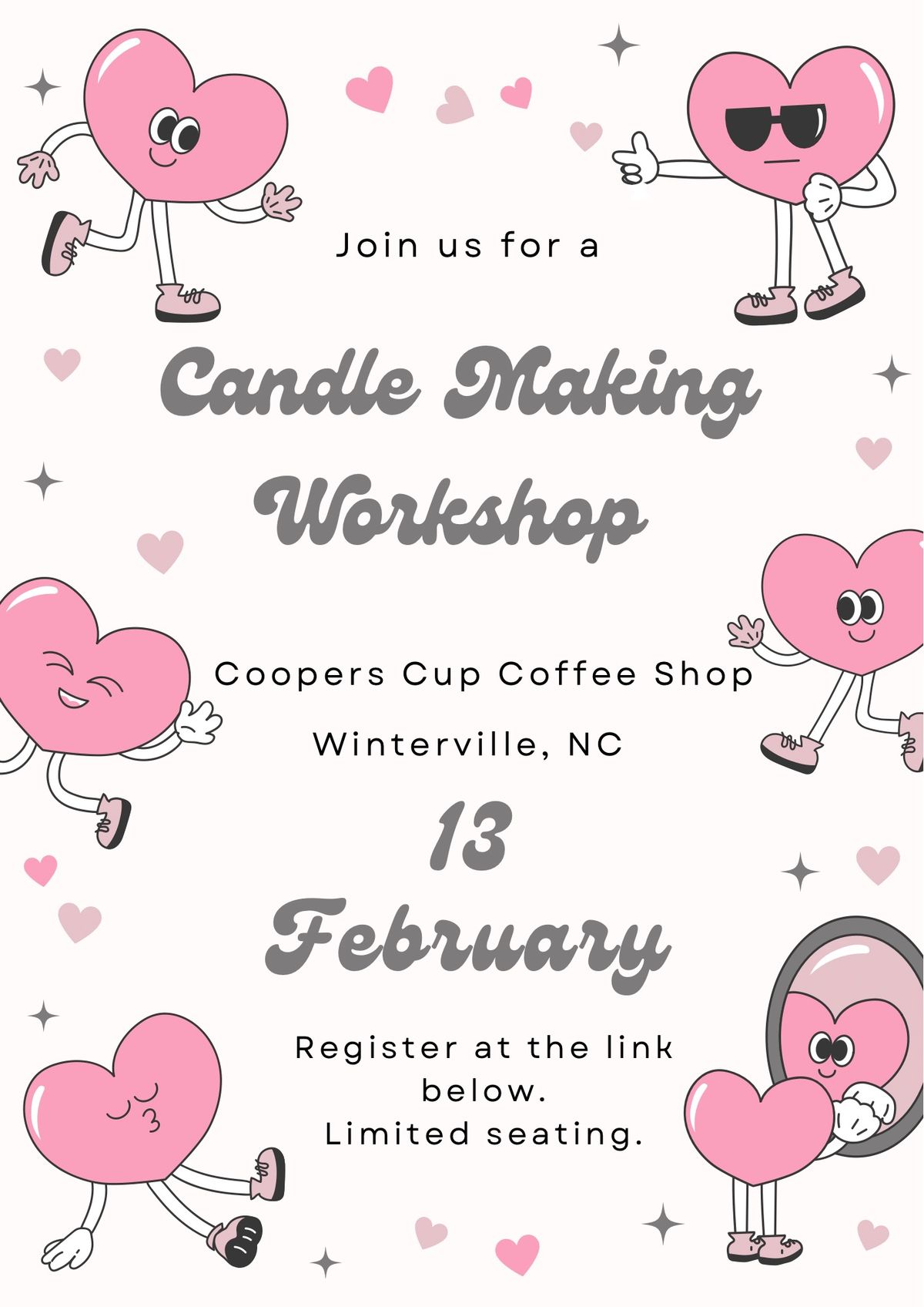 Sip & Pour Valentines Candle Making Workshop