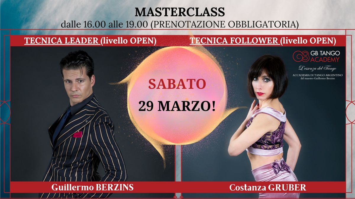 MASTERCLASS: TECNICA FOLLOWER\/LEADER! GB TANGO ACADEMY