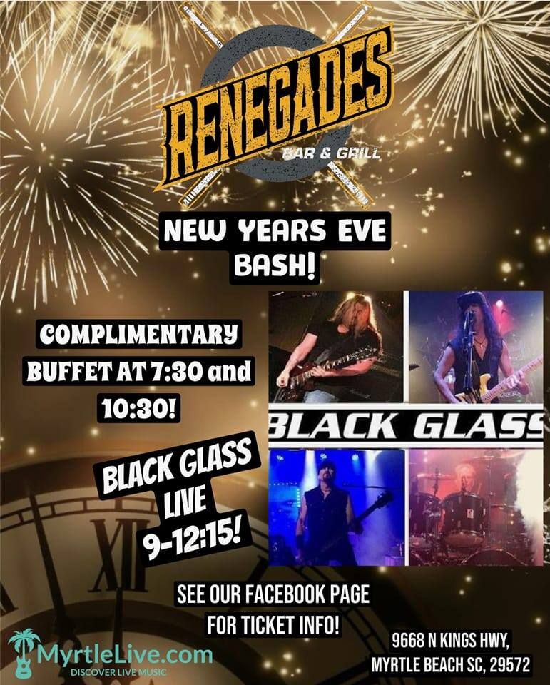 NEW YEARS EVE WITH BLACK GLASS!! READ DETAILS BELOW