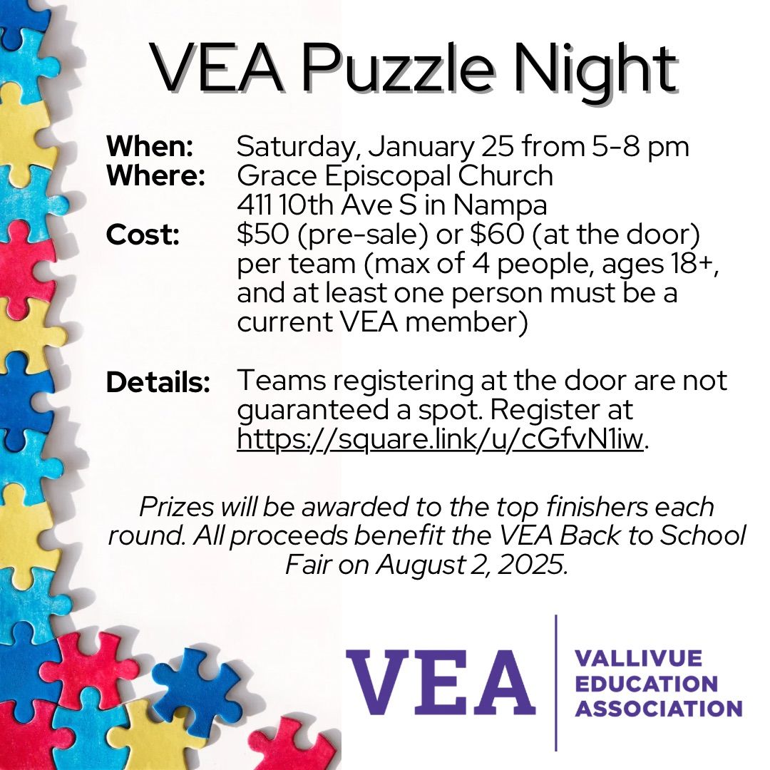 VEA Puzzle Night \ud83e\udde9 