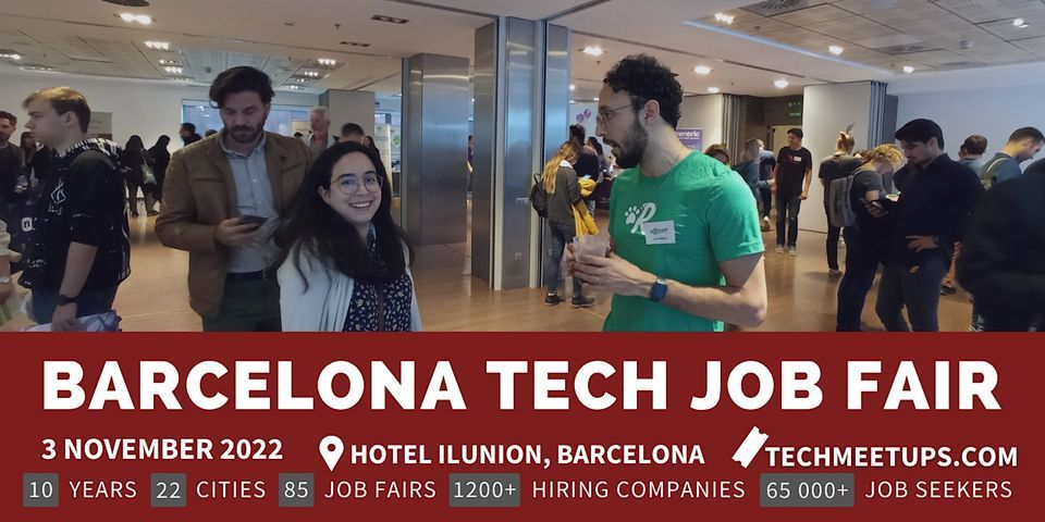 Barcelona Tech Job Fair Autumn 2022, Carrer de Ramon Turró, 196-198 ...