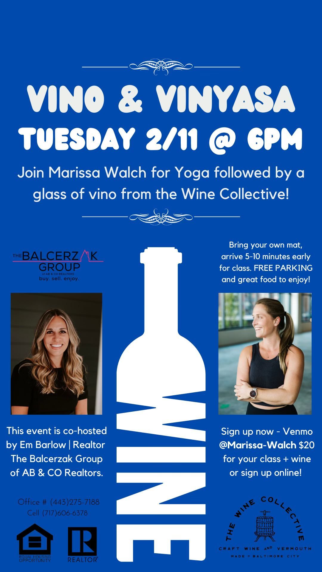 Vino & Vinyasa at The Wine Collective