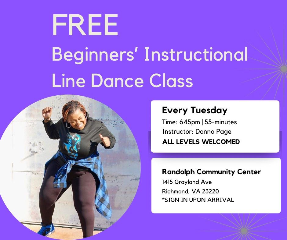 Beginners' Instructional Line Dance Class