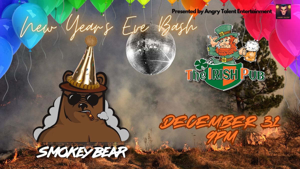 New Year's Eve Bash at Irish Pub with Smokey Bear