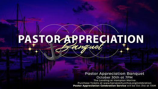 Pastor Appreciation Banquet, The Landing Hotel, Hampton, 30 October 2021