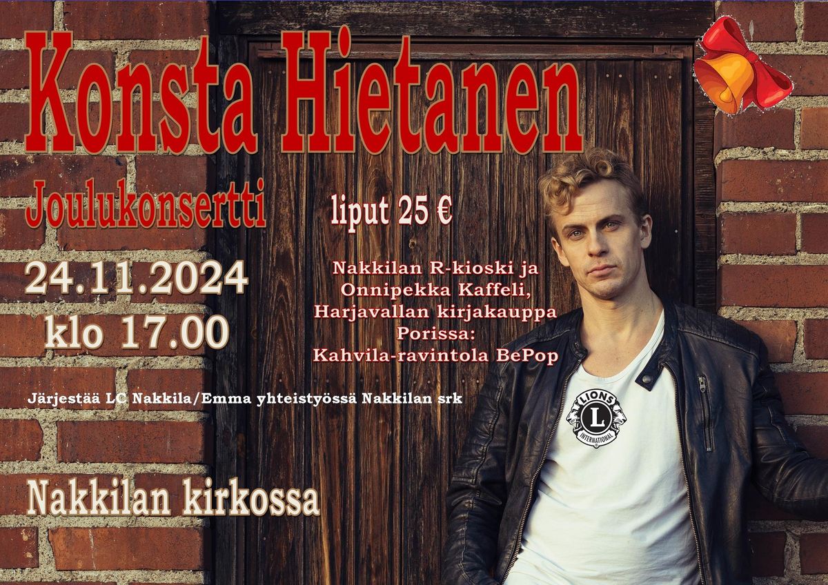 Konsta Hietanen Joulukonsertti