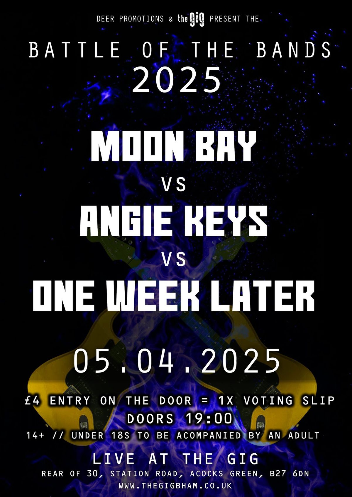 Battle of the Bands ROUND 1! MOON BAY vs ANGIE KEYS vs ONE WEEK LATER