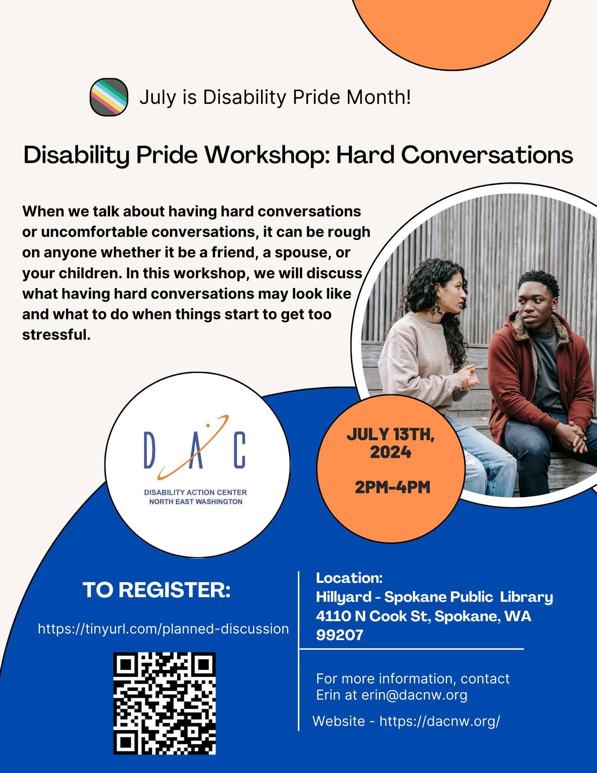 CANCELED: Disability Pride Workshop: Hard Conversations