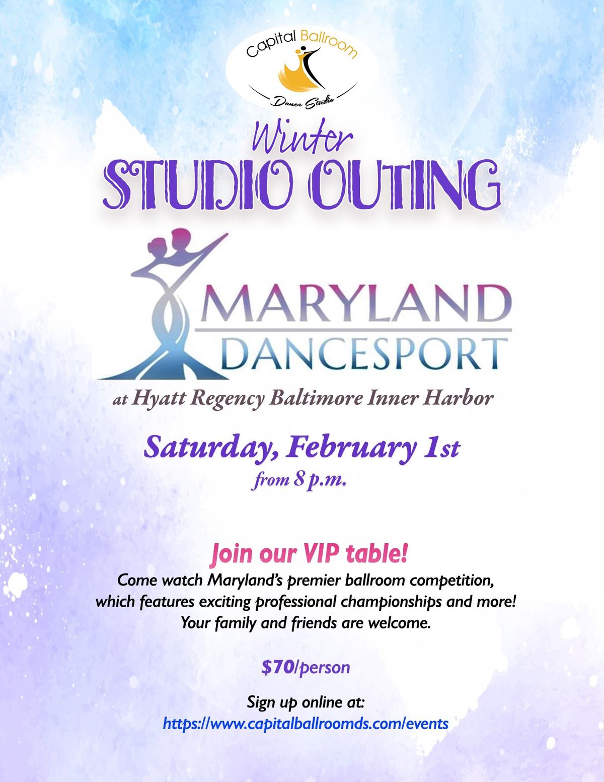 Winter Studio Outing to Maryland Dancesport Competition