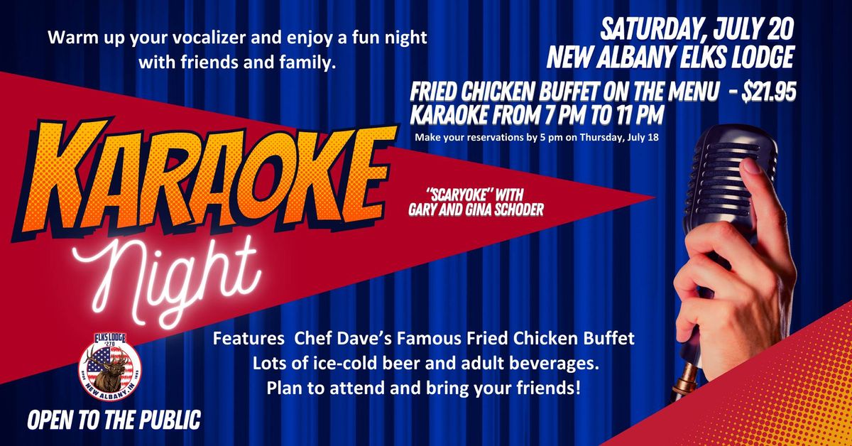 Karaoke Fun and Fried Chicken Buffet 