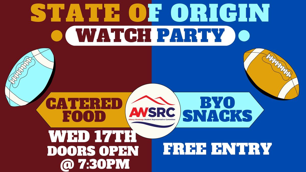 State Of Origin Watch Party