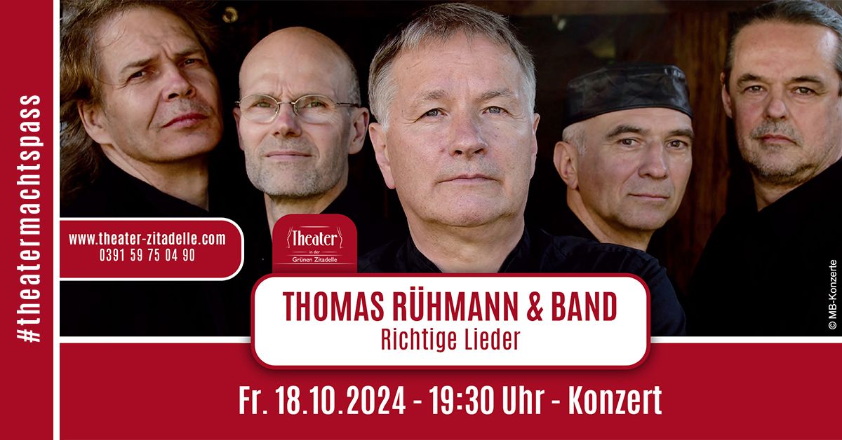  THOMAS R\u00dcHMANN & BAND | Richtige Lieder