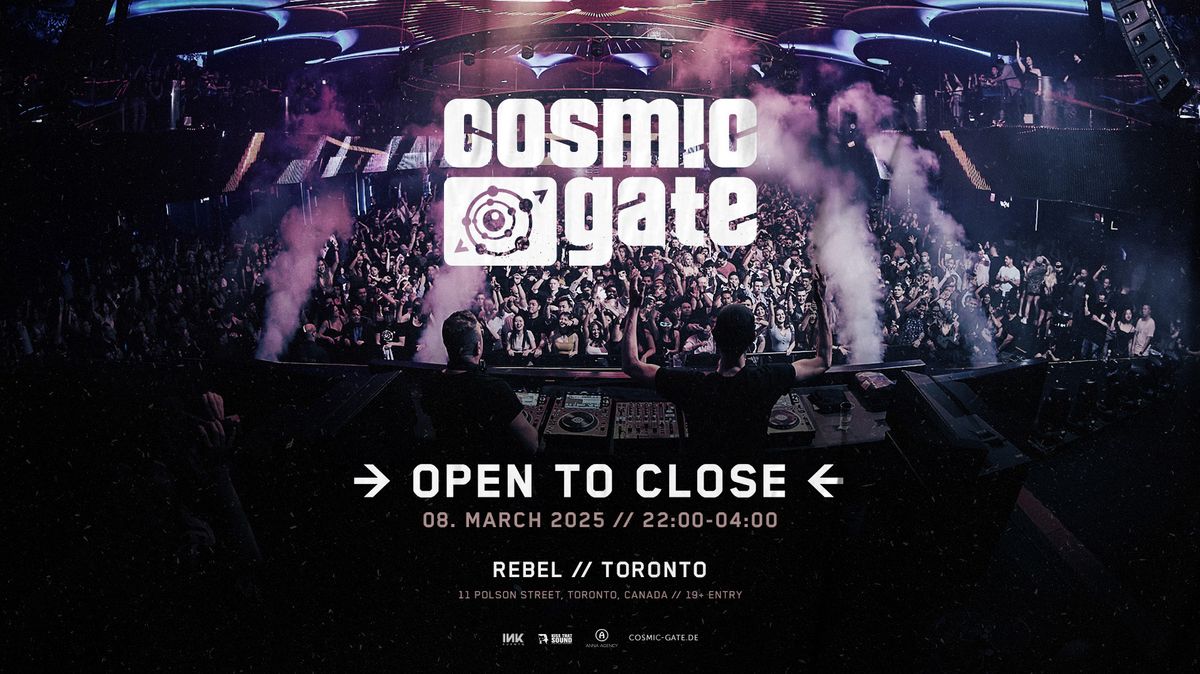 Cosmic Gate OPEN-CLOSE inside REBEL 