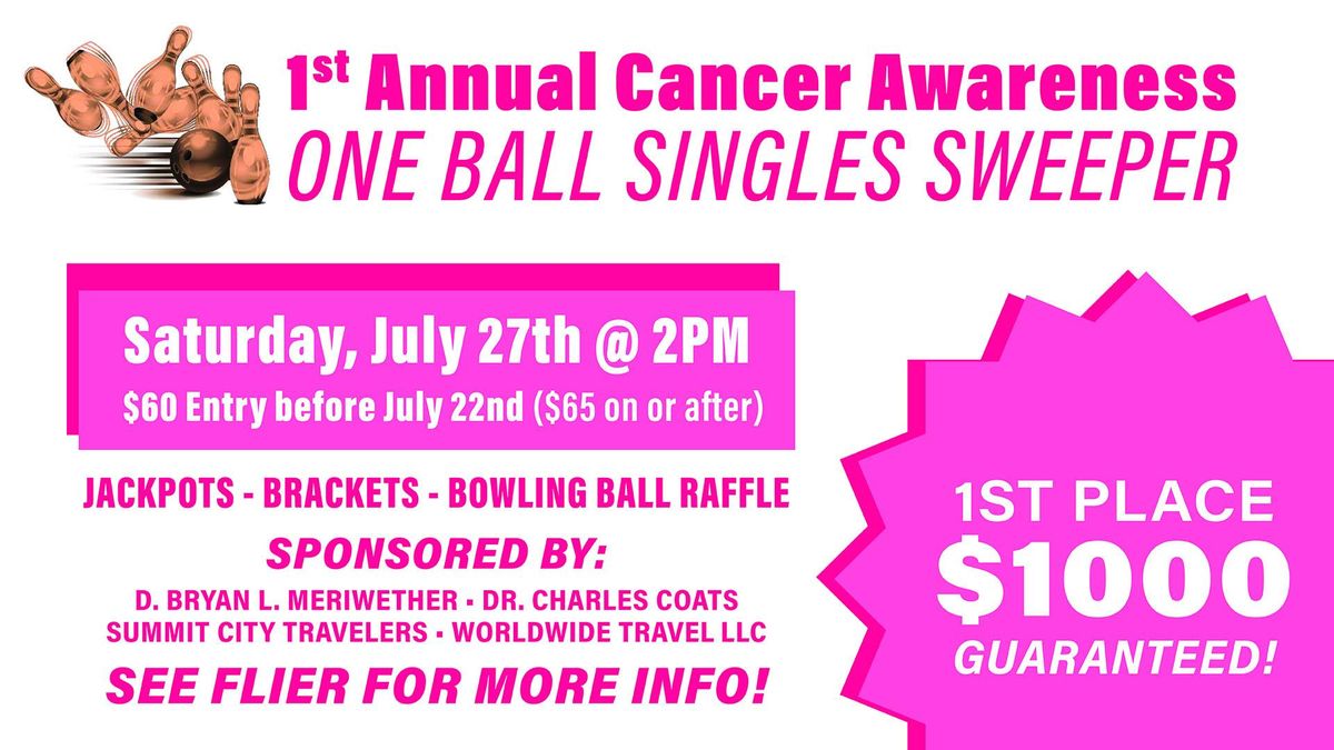 Cancer Awareness One Ball Singles Sweeper 