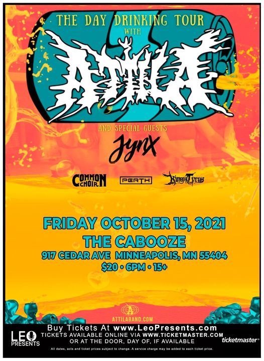 Attila & Jynx at The Cabooze, The Cabooze, Minneapolis, 15 October 2021