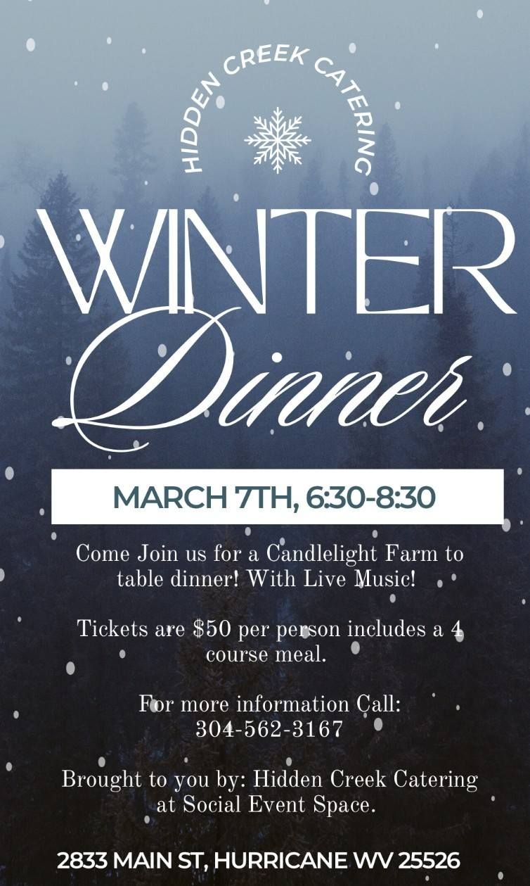 Winter Farm to table Dinner