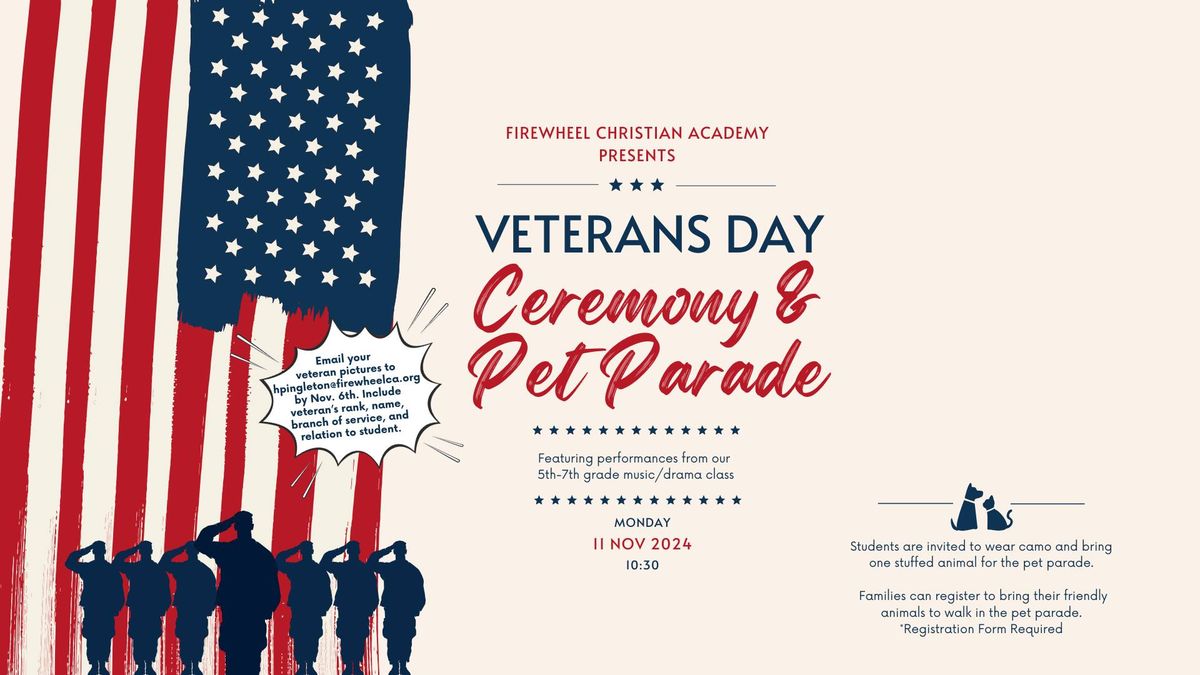 VETERANS DAY PROGRAM & PET PARADE