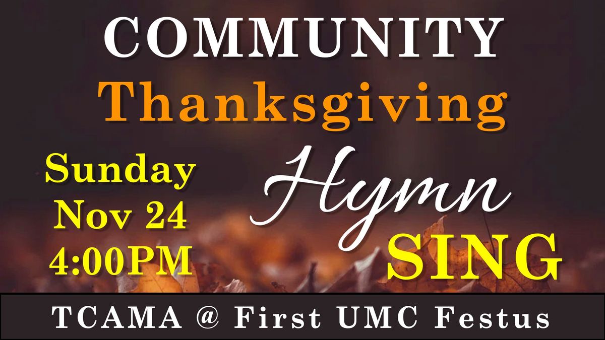 Community Thanksgiving Hymn Sing