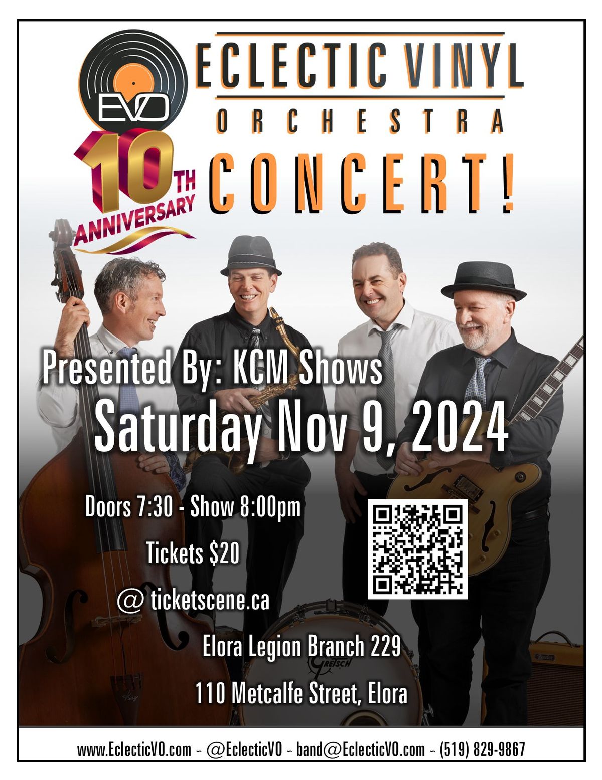 10th Anniversary Concert - Fall Fling at the Elora Legion!