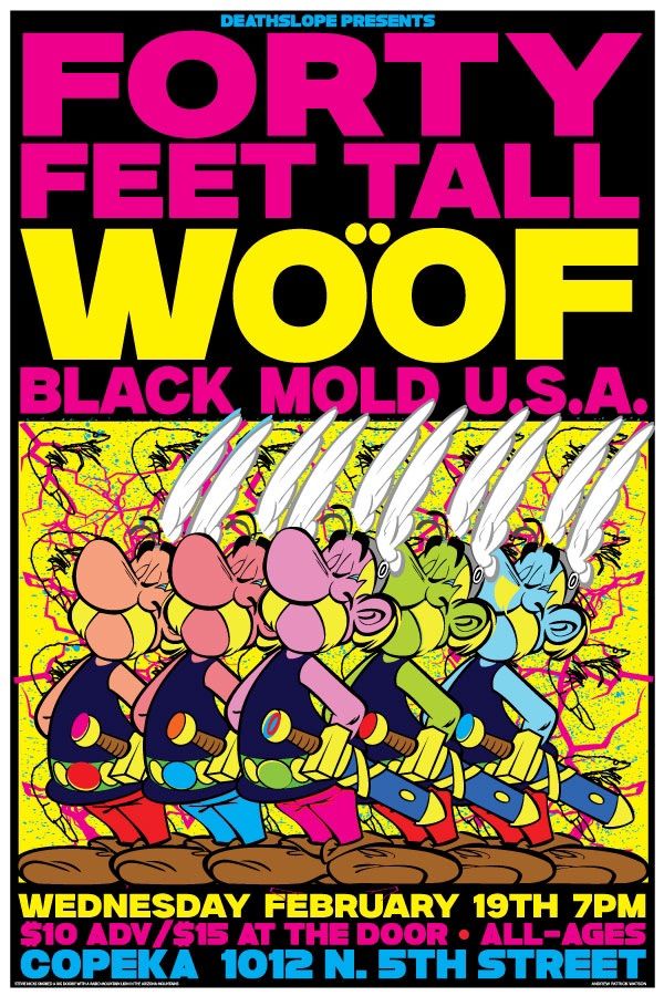 Forty Feet Tall, W\u00f6of, & Black Mold U.S.A. @ Copeka