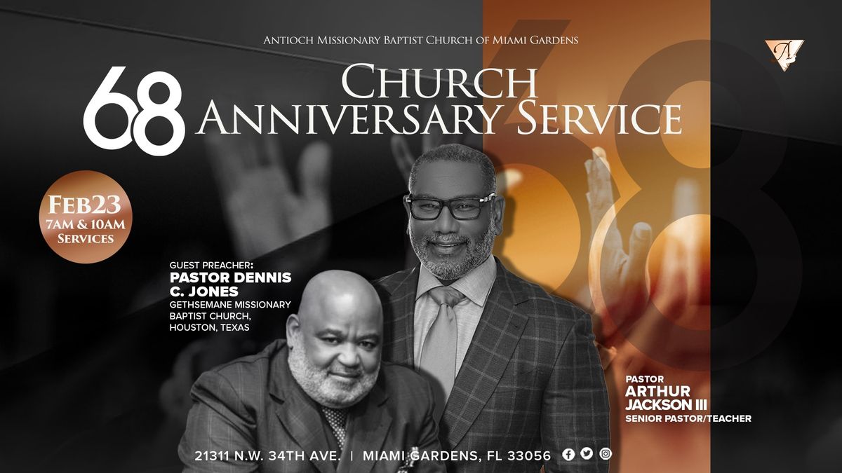 Antioch 68TH Church Anniversary Services