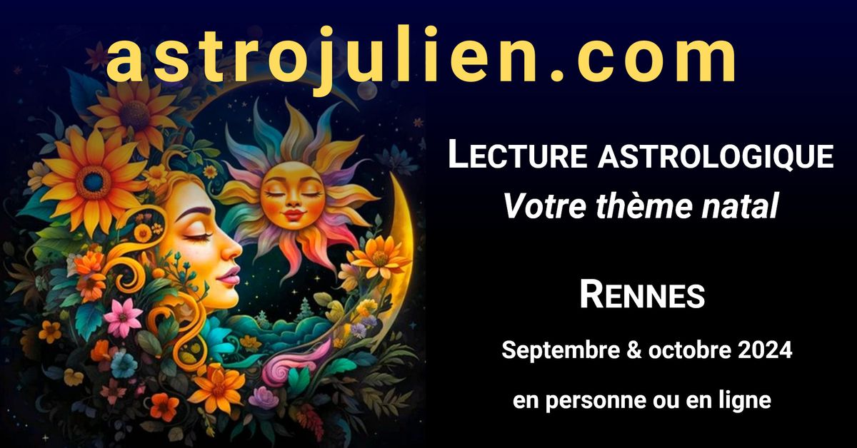 \ud83e\ude90Votre theme natal\ud83d\udcab Lecture astrologique (sur reservation\u2764\ufe0f)