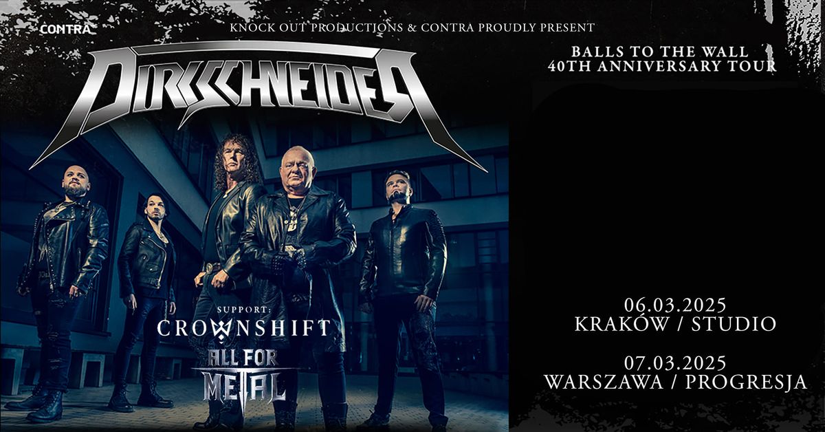 Dirkschneider + Crownshift, All For Metal \/ 6 III 2025 \/ Krak\u00f3w