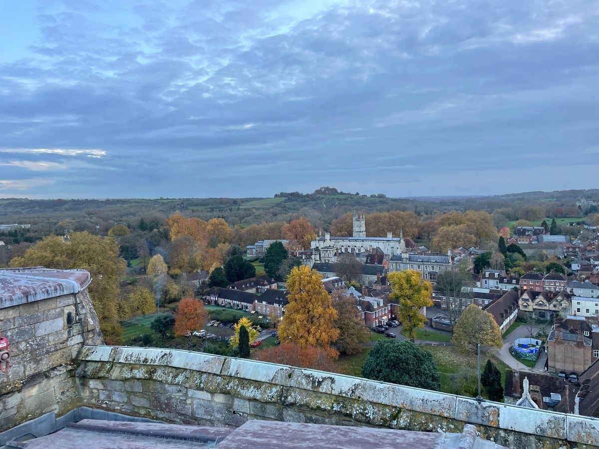 Guided tour of the tower and roof of Winchester Cathedral